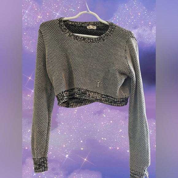 Cropped fishnet sweater - Picture 1 of 1